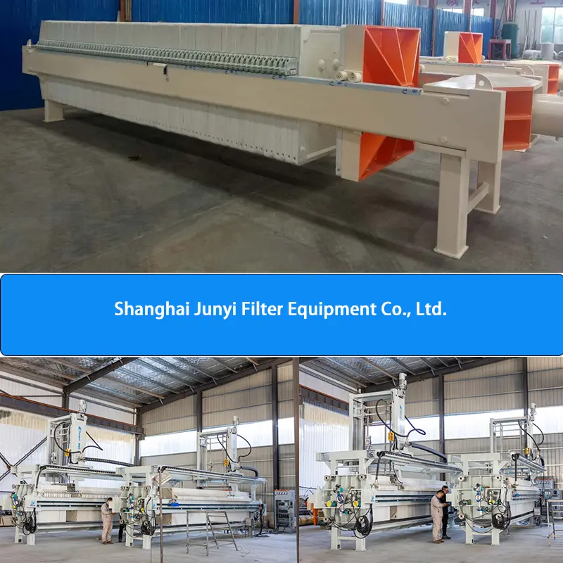 870*870 High Quarity Automatic Filter Press For Solid-Liquid Filtration